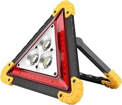 Triángulos y luces de emergencia