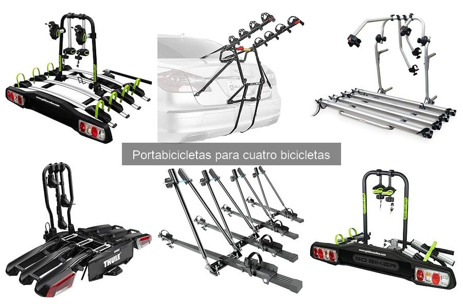 Accesorios Esenciales para Portabicicletas de Cuatro Bicicletas