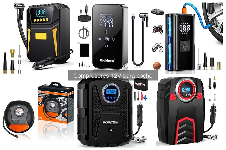 Alternativas a compresores 12V para inflar neumáticos