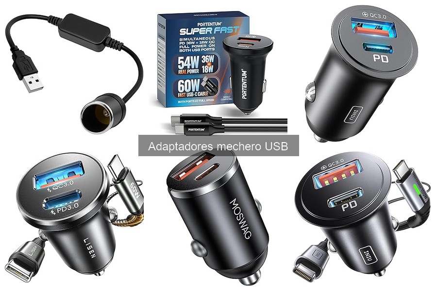 Alternativas a los adaptadores mechero USB para cargar en coche