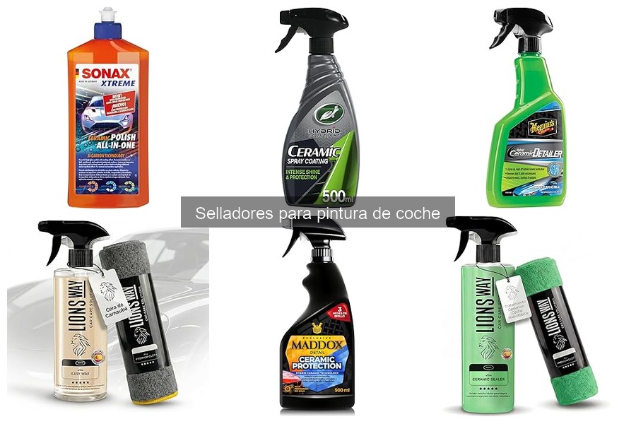 Alternativas a los selladores para pintura de coche