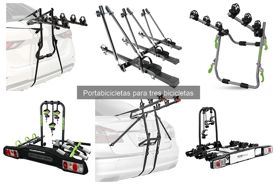 Alternativas al portabicicletas para tres bicicletas