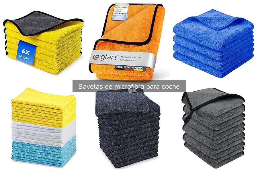 Bayetas de microfibra para coche según el acabado
