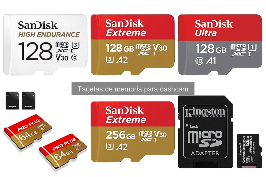 Características clave de tarjetas de memoria para dashcam