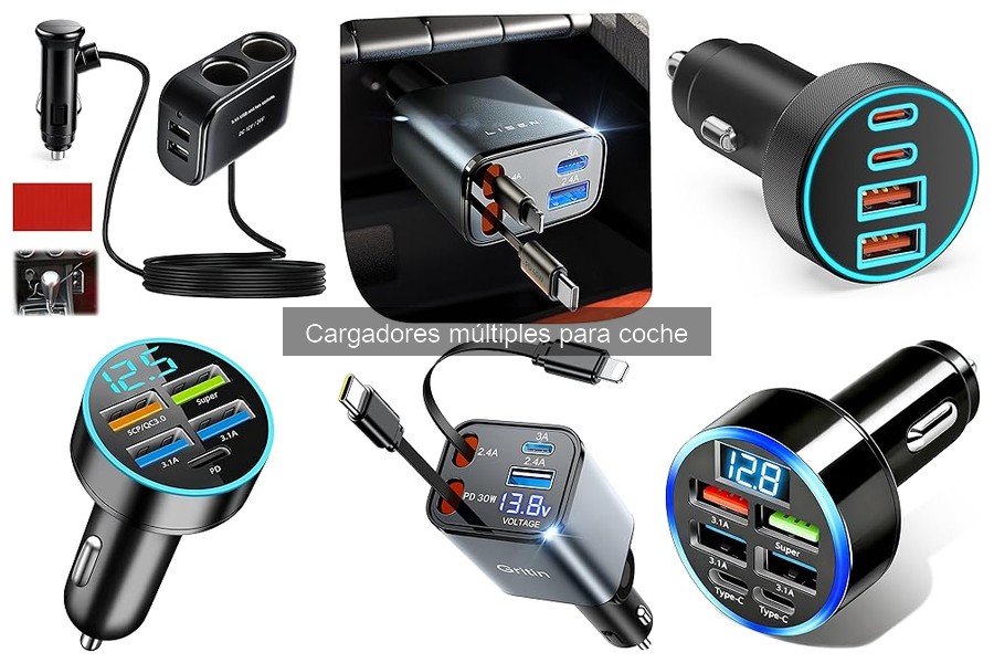 Cargadores Múltiples para Coche: Carga Rápida vs. Estándar