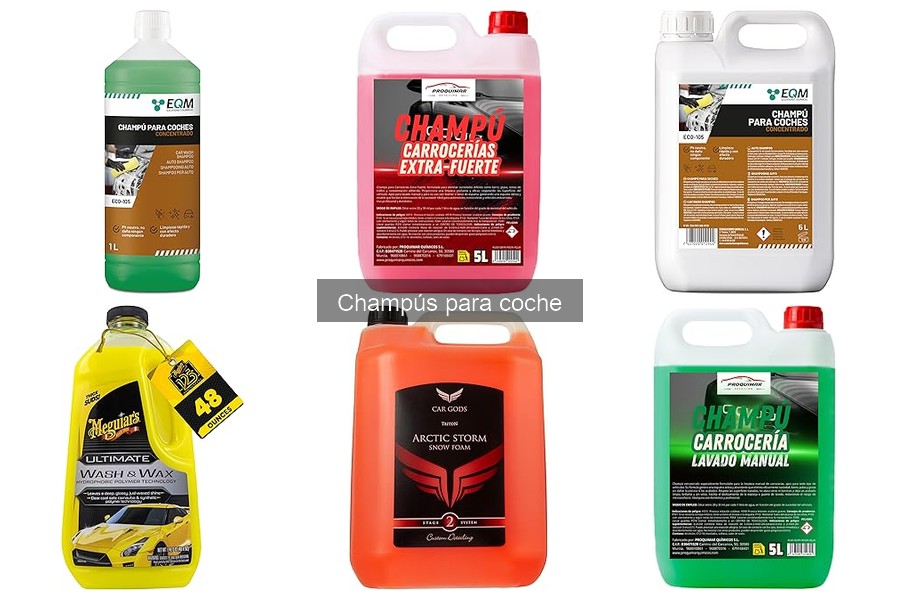 Champús para Coches: Cuidados según Color de Pintura
