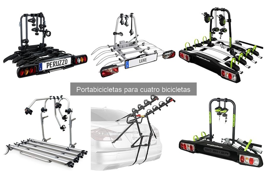 Cómo instalar un portabicicletas para cuatro bicicletas