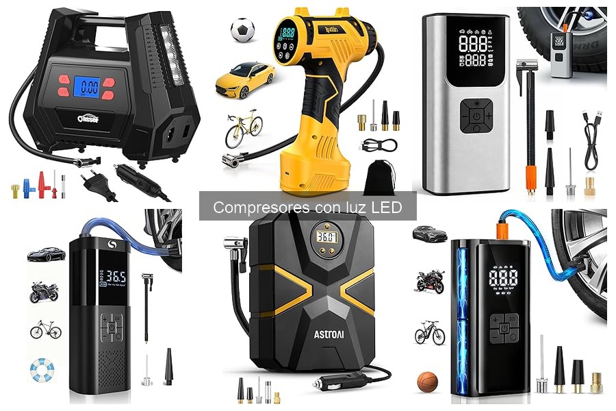 Comparativa: Compresores con y sin luz LED para hinchar