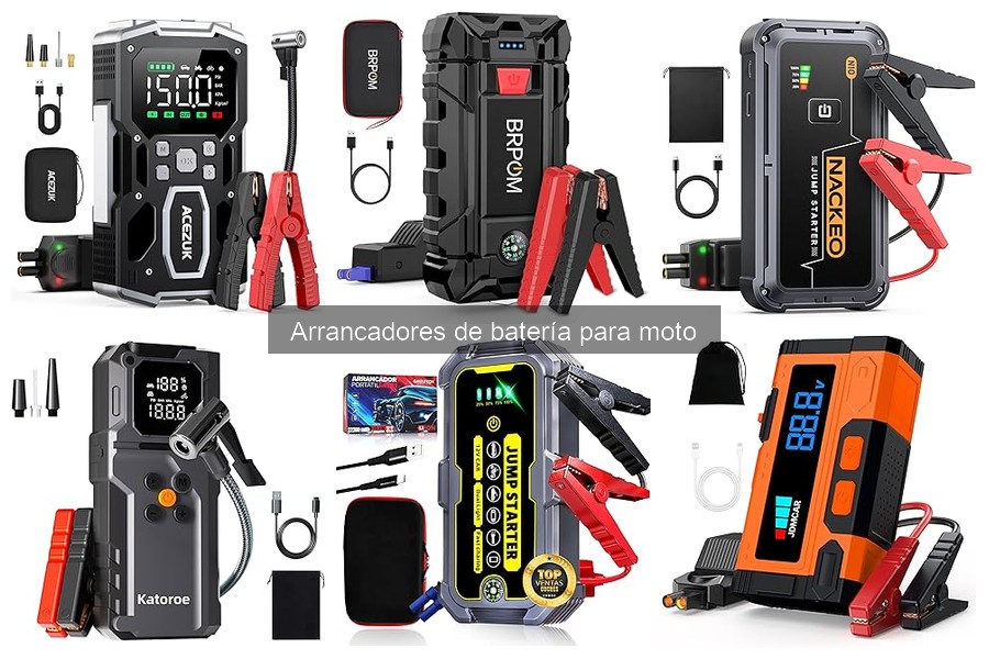 Comparativa de arrancadores de batería para moto: JDMCAR vs BRPOM vs ACEZUK
