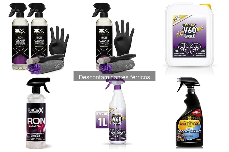 Comparativa de Descontaminantes Férricos y Limpiadores