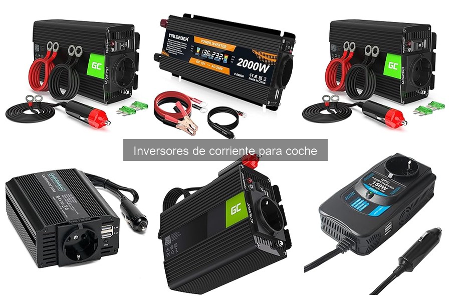 Comparativa de Inversores de Corriente para Coche 2023