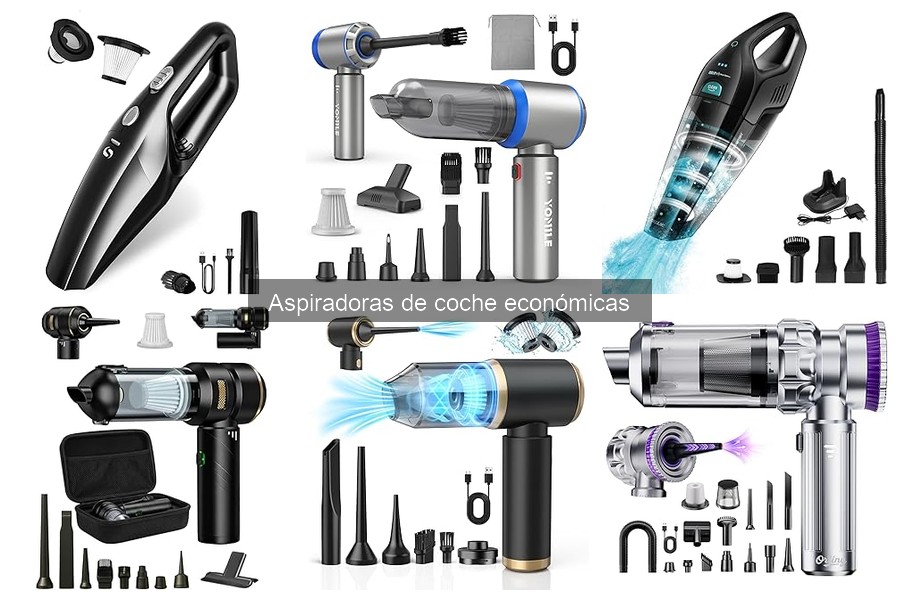 Comparativa de las mejores aspiradoras de coche económicas