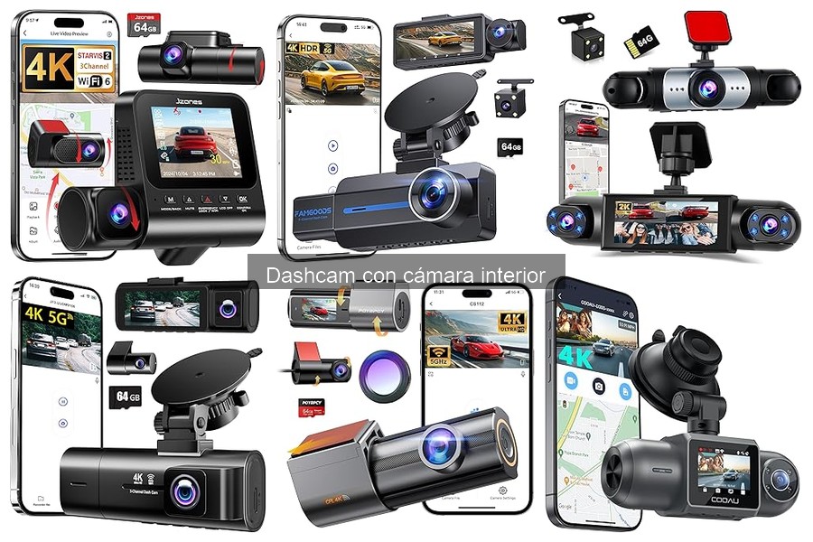 Comparativa de las Mejores Dashcams con Cámara Interior