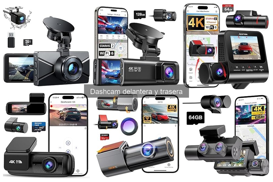 Comparativa de las Mejores Dashcams Delanteras y Traseras