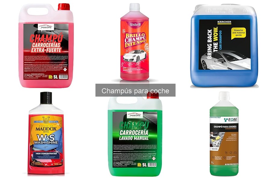 Comparativa de Mejores Champús para Coche en 2023
