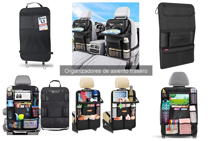 Comparativa de organizadores de asiento trasero para coche