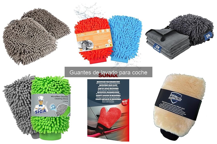 ** Errores comunes al usar guantes de lavado para coche