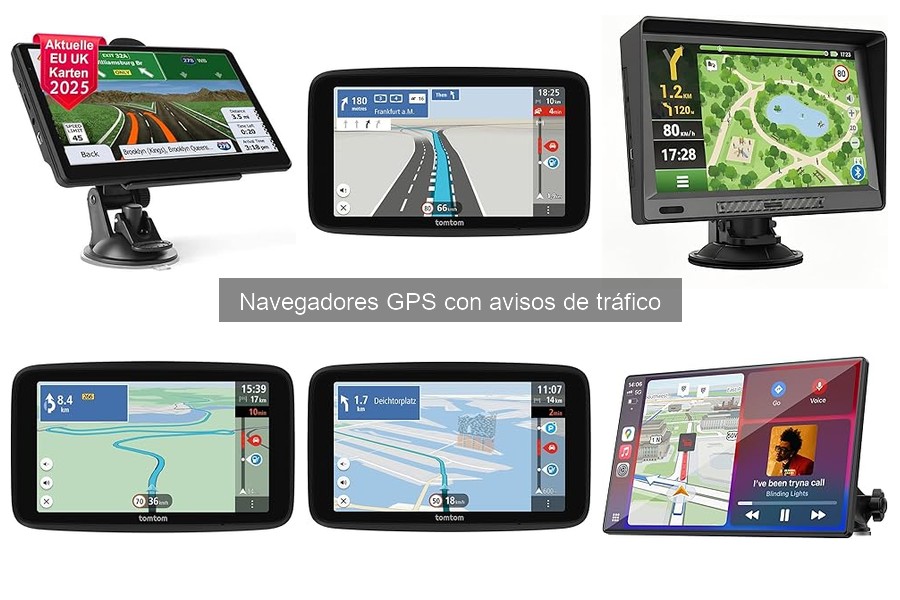 Funciones clave de navegadores GPS con avisos de tráfico