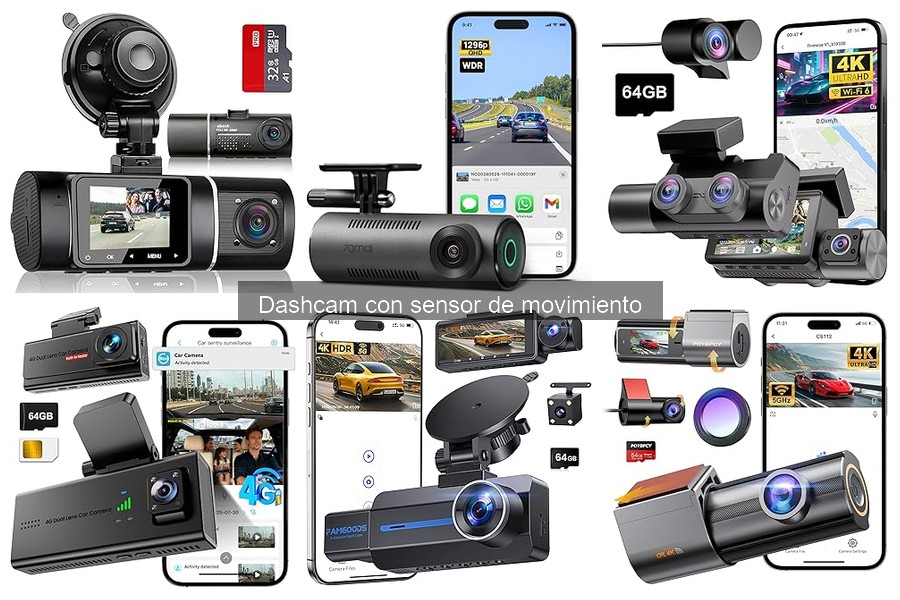 Guía de Instalación de Dashcam con Sensor de Movimiento