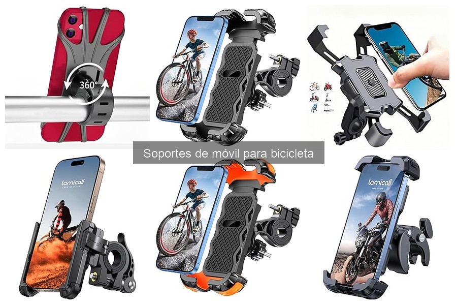Guía de instalación de soportes de móvil para bicicleta