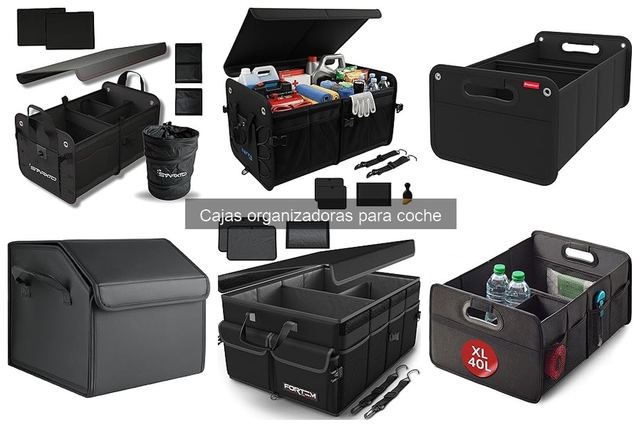 Ideas prácticas para organizar el coche con cajas organizadoras