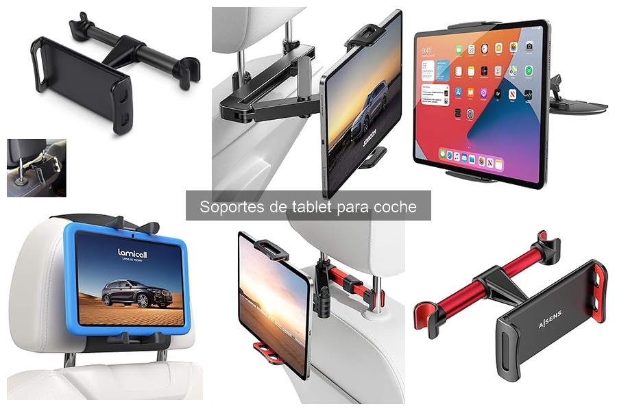 Mejores accesorios para optimizar soportes de tablet en coche