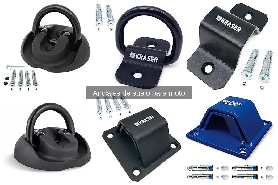Mejores anclajes de suelo para moto en 2023: comparativa