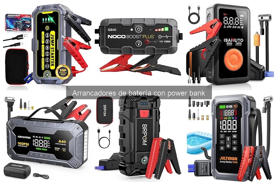 Mejores arrancadores de batería con power bank para viajes largos