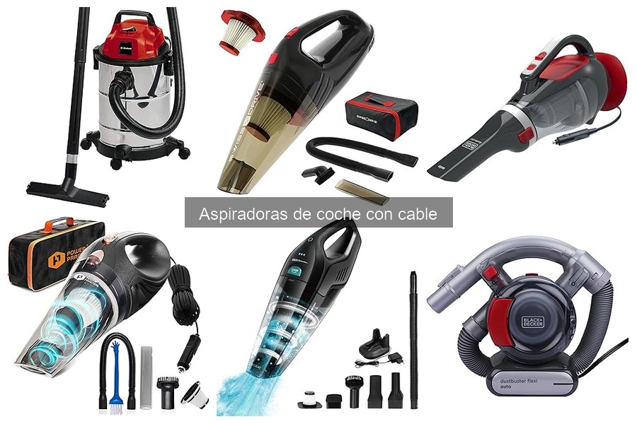 Mejores aspiradoras de coche con cable en 2023: comparativa