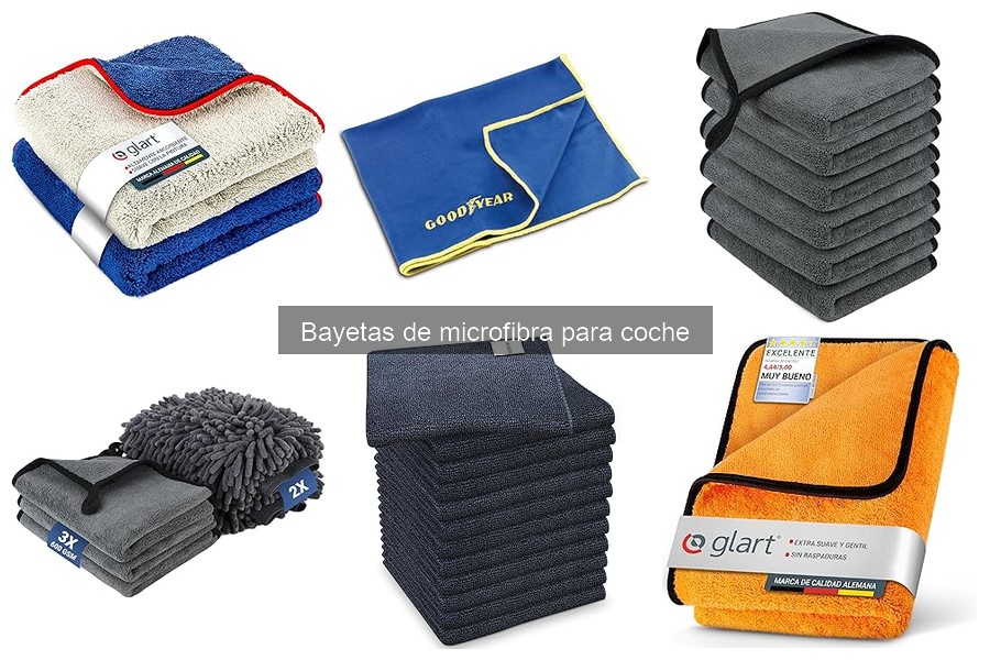 Mejores bayetas de microfibra para coche según su uso