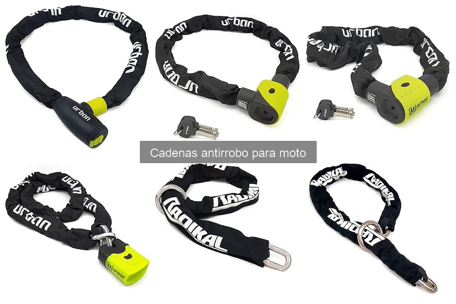 Mejores cadenas antirrobo para motos en 2023: Comparativa