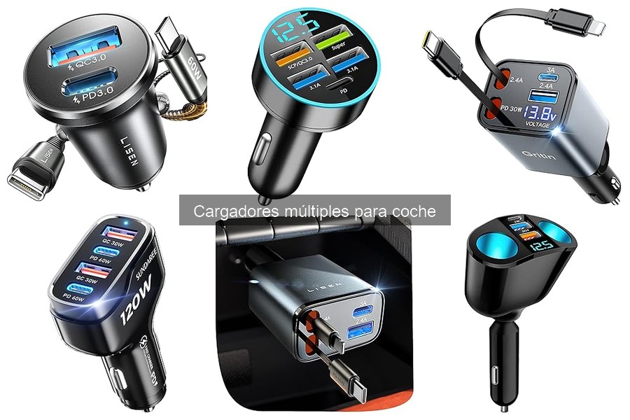 Mejores cargadores múltiples para coche en 2023