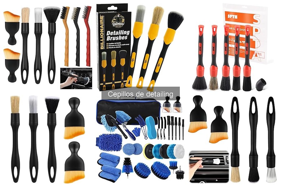Mejores cepillos de detailing para interiores de coches