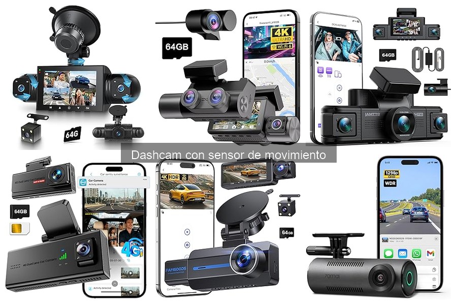 Mejores dashcams con sensor de movimiento para viajes largos