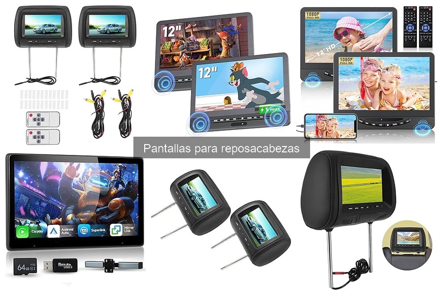 Mejores pantallas para reposacabezas 2023: comparativa completa