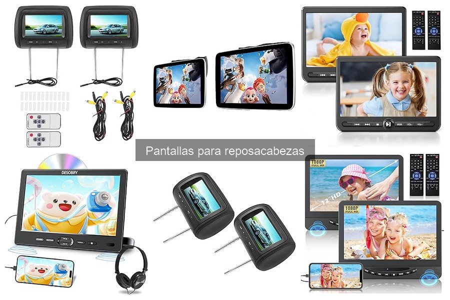 Mejores pantallas para reposacabezas según tipo de vehículo