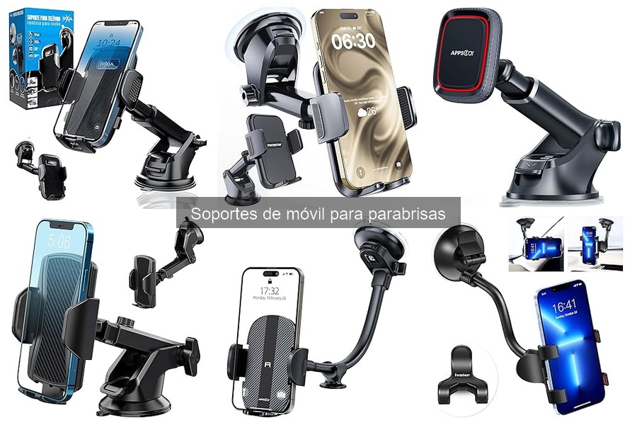Mejores soportes de móvil para parabrisas en 2023
