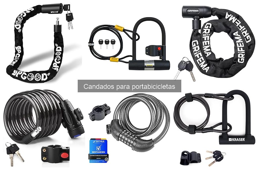 Opiniones sobre candados para portabicicletas populares