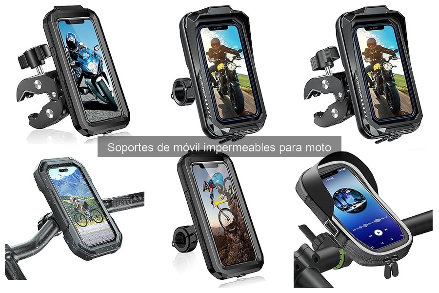 Opiniones sobre soportes de móvil impermeables para moto