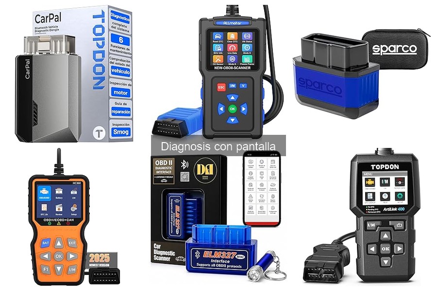Precio promedio de diagnósticos con pantalla para coches
