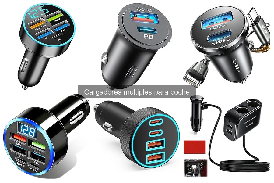 Problemas comunes con cargadores múltiples para coche y soluciones