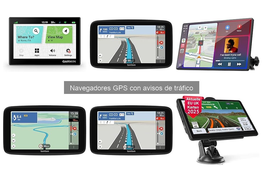 ¿Qué es un navegador GPS con avisos de tráfico?