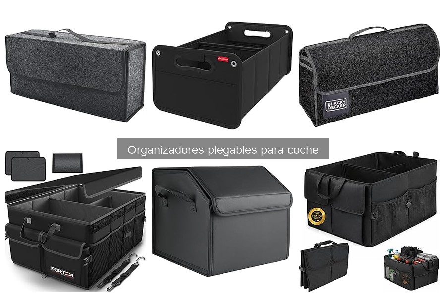 ¿Qué son los organizadores plegables para coche?