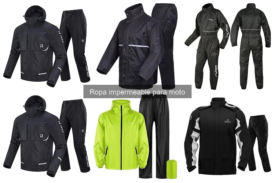 Ropa impermeable para moto: características y tipos