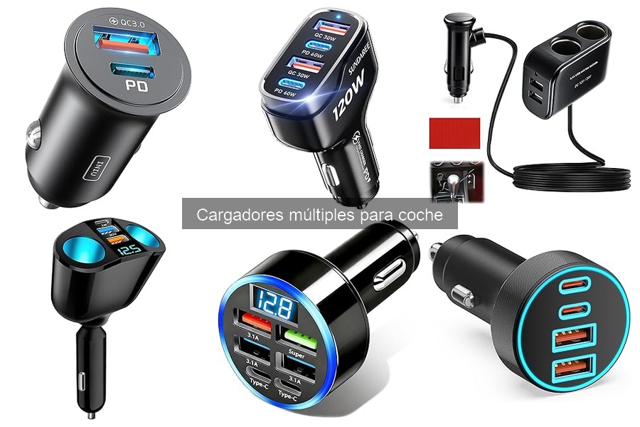 ¿Son seguros los cargadores múltiples para coche? Descubre la verdad