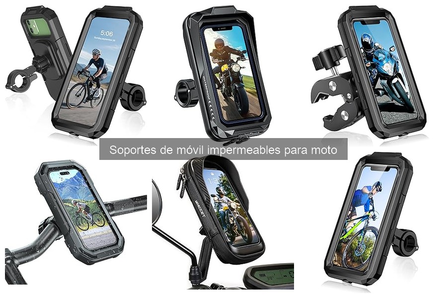 Soportes de móvil impermeables para moto: características y tipos