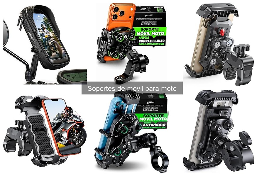 Soportes de móvil para moto: Funciones y tipos explicados