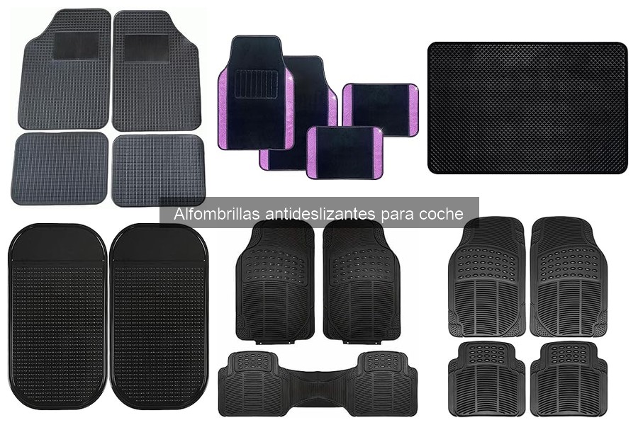Tipos de alfombrillas antideslizantes para coche: guía completa