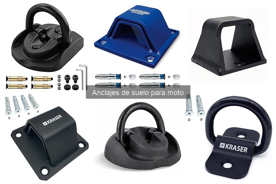 Tipos de anclajes de suelo para moto: Guía completa