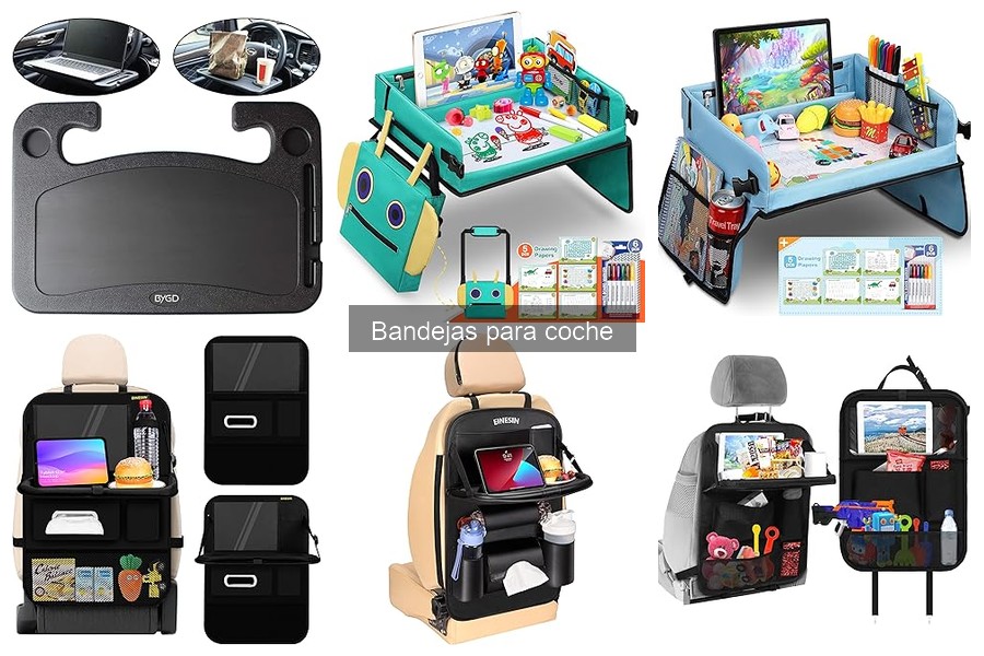 Tipos de bandejas para coche: comida, carga y mascotas
